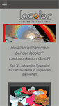 Mobile Screenshot of lacolor.de